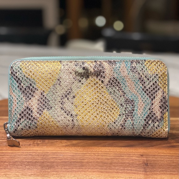 Cole Haan Rainbow Snakeskin Wallet - Picture 3 of 8